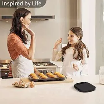 Vitafit 33lb/15kg Digital Food Scale Grams and Ounces in 1g/0.1oz, High Accuracy Assured by Kitchen Scale Professional Factory Since 2001, Gram Scale for Cooking and Baking, LED Display, 3*AAA, Black