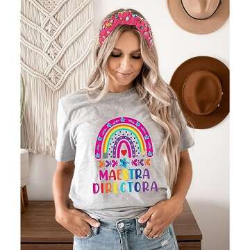 JERTOCLE Teacher Headband Accessories Beaded Crystal FRIYAY Knotted Headband Jeweled Wide Back to Sc...