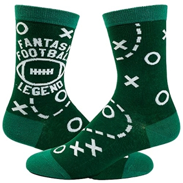 Crazy Dog T-Shirts Mens Fantasy Football Legend Socks – Funny Sarcastic Game Day Tailgate Gift for...