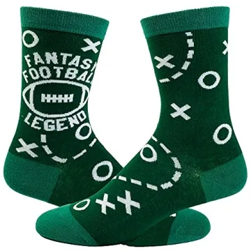Crazy Dog T-Shirts Mens Fantasy Football Legend Socks – Funny Sarcastic Game Day Tailgate Gift for...