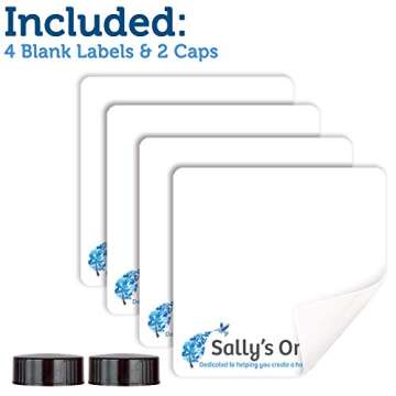 Empty Blue Glass Spray Bottles - 16 oz Refillable & BPA Free