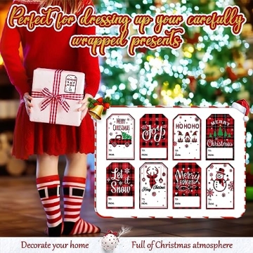 Zonon 720 Pieces Self Adhesive Christmas Gift Tag Xmas Kraft Name Tags Natural Kraft Christmas Stickers Paper Tags Christmas Labels for Christmas Decoration(Snowman Style)