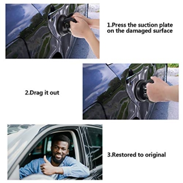 IYSHOUGONG Suction Cup Dent Puller Set for Easy Repairs