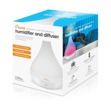 Crane Ultrasonic Humidifier and Essential Oil Diffuser
