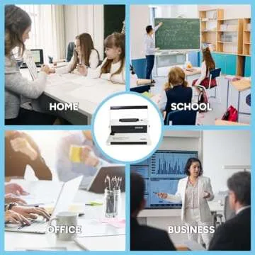 PPE S20 Coil Punch & Binding Machine - with Electric Coil Inserter - Professionally Bind Presentations and Documents - Free Crimper & 6mm Plastic COILS (Box of 100pcs), White