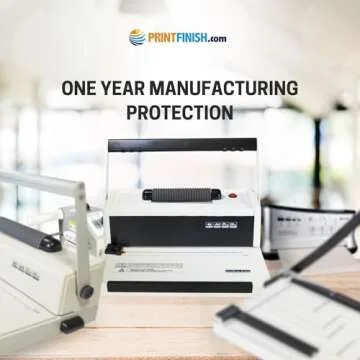 PPE S20 Coil Punch & Binding Machine - with Electric Coil Inserter - Professionally Bind Presentations and Documents - Free Crimper & 6mm Plastic COILS (Box of 100pcs), White