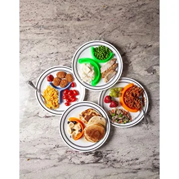 Food Cubby Plate Divider 2 PACK for Neat Meals