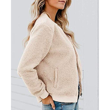 MIROL Women's Sherpa Fleece Jacket Cozy Stylish Winter Wear