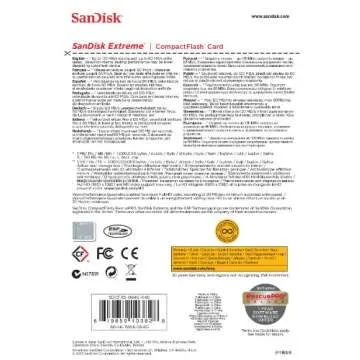 SanDisk Extreme 64GB Compact Flash Memory Card for Fast Transfers