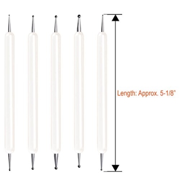 Selizo 5 Pcs Embossing Stylus Tools for Nail Art and Crafts