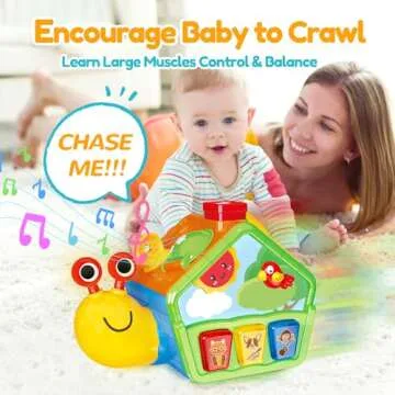 Snail Crawling Toy for 1 Year Old Boys Girls
