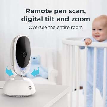 Motorola Comfort75 Baby Monitor - 5" Display & Remote Pan