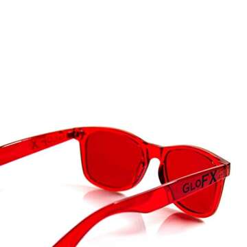 GloFX Red Color Therapy Glasses for Strength Vitality Confidence