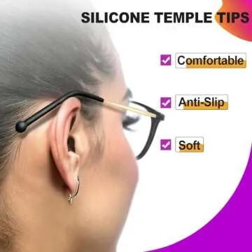 VISOONE Anti Slip TR90 Blue Light Blocking Glasses Size M Eyewear Frame with Anti Glare Eye Protection for Women GaeL