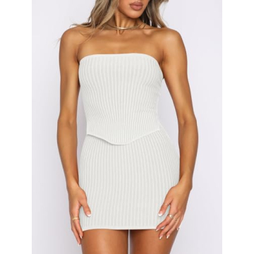 Stylish ANRABESS Two Piece Summer Outfit Set for Women