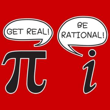 Get Real Be Rational Pi Funny Math Geek Sarcastic Adult Novelty Funny T Shirt