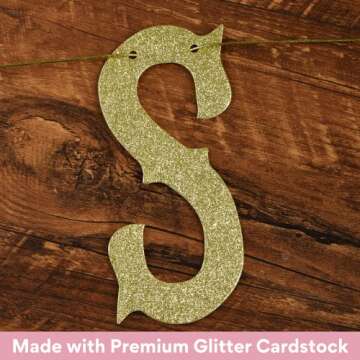 Party101 Gold Let's Go Girls Banner - Cowgirl Party Decorations for Girls - Birthday, Western, Space Disco Cowgirl Bachelorette, Cowboy, Last Rodeo & Nashville Bachelorette Party Decorations for Women