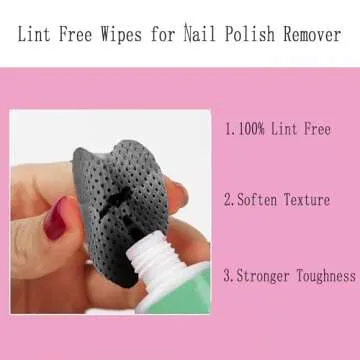 1000 PCS Lint Free Nail Wipes, Nail Polish Remover Wipes for Lash Extension Supplies,Lash Glue Wipes Eyelash Extension Glue Wipes,Nail Wipes for Gel Nail Polish Remover,Lash Glue Cleaning Pads, Black
