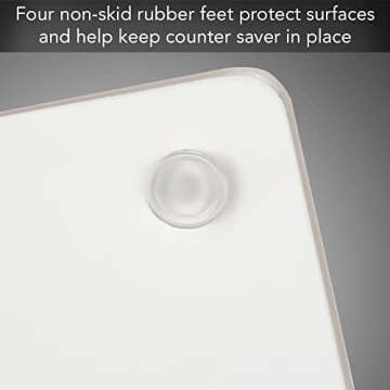 CounterArt Black Marble Design 3mm Heat Tolerant Tempered Glass Cutting Board 15” x 12” Manufactured in the USA Dishwasher Safe