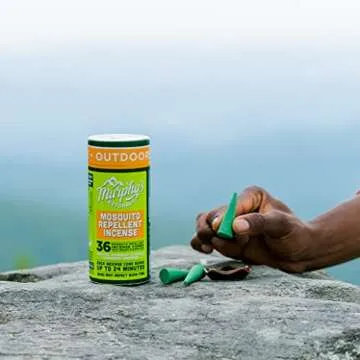 Murphy’s Naturals Mosquito Repellent Incense Cones (36 Count) | Ceramic Burning Dish Included | Proven, Natural Ingredients Like Rosemary, Lemongrass and Citronella | Each Cone Protects 24+ Minutes