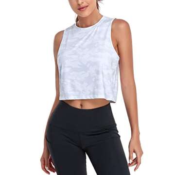 LURANEE Womens Cropped Tank Tops,Cute Crop Tank Top for Women Teens Girls Trendy Sleeveless Short To...