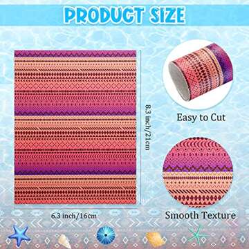 Stunning 16-Piece Faux Leather Sheets Set for DIY Crafts and Sewing Projects