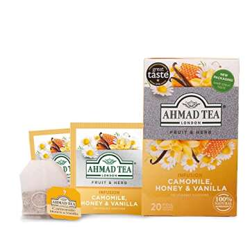 Ahmad Tea Herbal Chamomile Honey Vanilla 20ct Pack