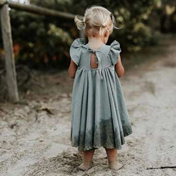 Toddler Summer Dress for Girls 2-7 | Ruffle Halter Style