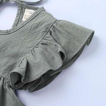 Toddler Summer Dress for Girls 2-7 | Ruffle Halter Style