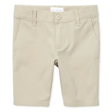 Stylish and Durable Girls Chino School Uniform Shorts by The Children's Place