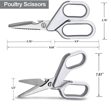 YOJII Kitchen Scissors: Heavy-Duty Poultry Shears for All