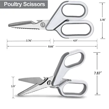 YOJII Kitchen Scissors: Heavy-Duty Poultry Shears for All