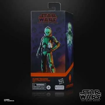 STAR WARS The Black Series Clone Trooper (Halloween Edition) and PORG Toys, 6-Inch-Scale Holiday-The...