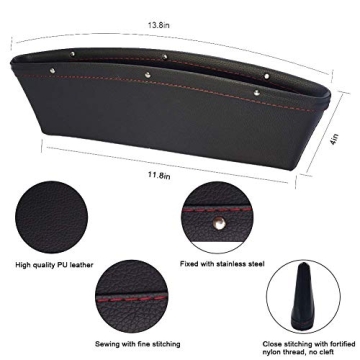 AMOYON Car Gap Filler - Premium Leather Seat Organizer