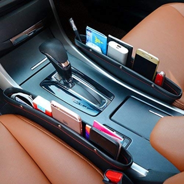 AMOYON Car Gap Filler - Premium Leather Seat Organizer