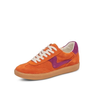 Dolce Vita Women's Notice Sneaker - Stylish Comfort in Orange Multi Suede