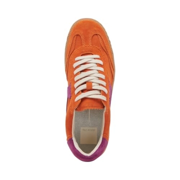 Dolce Vita Women's Notice Sneaker in Orange Multi Suede