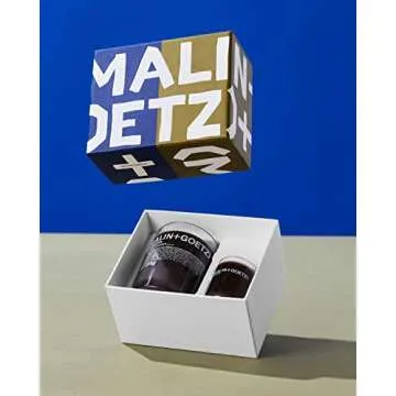 Malin + Goetz Get Lit Candle Set, Cannabis Candle Duo, 9 oz. & 2.35 oz. – Rich & Earthy Aroma Fragrance Scented Candle, Natural Wax Blend, Vegan & Cruelty Free, Single Wick Candle