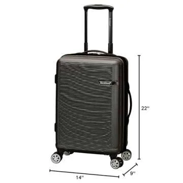 Rockland Skyline Grey Hardside Spinner Luggage Set