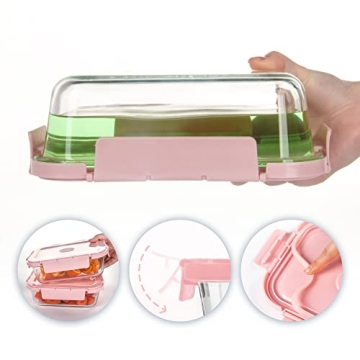 HAKEEMI Glass Meal Prep Containers Set - Durable & Elegant