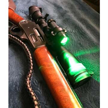 Ulako Single Mode Green Light Flashlight for Hunting