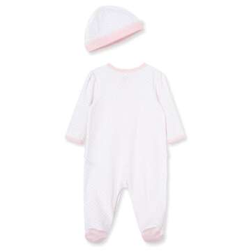 Little Me Baby Clothes & Outfits - Girls One Piece Hat & Footed Sleeper Pajamas - Newborn, Prima Bal...