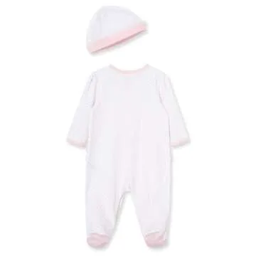 Little Me Baby Clothes & Outfits - Girls One Piece Hat & Footed Sleeper Pajamas - Newborn, Prima Bal...