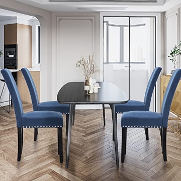 LSSPAID Stylish Fabric Upholstered Dining Chairs Set