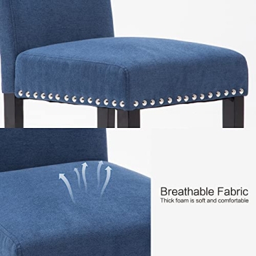 LSSPAID Stylish Fabric Upholstered Dining Chairs Set