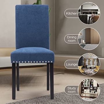 LSSPAID Stylish Fabric Upholstered Dining Chairs Set