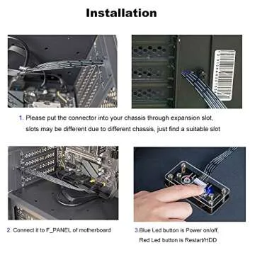 OwlTree Desktop Power Button for All PC Cases