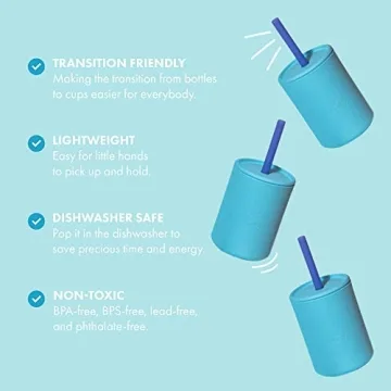 Avanchy Silicone Training Sippy Cup for Babies and Toddlers