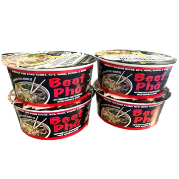 Instant Beef Pho Pack of 4 Authentic Vietnamese Soup