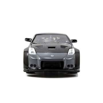 Jada Toys Fast & Furious 1:24 D.K.'s Nissan 350Z Die-cast Car, Toys for Kids and Adults, Grey and Black (97172)